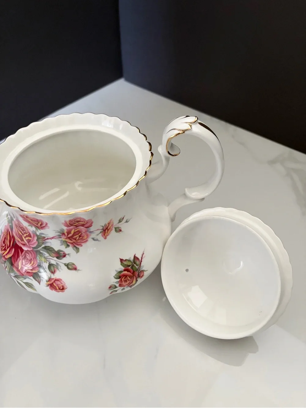 Centennial Rose Teapot by Royal Albert